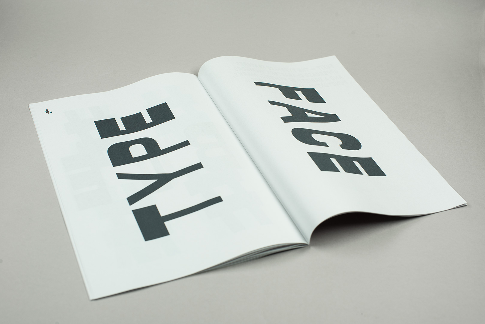 type face spread